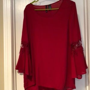 Dark Red Blouse size Large